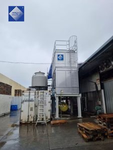 Evaporative Condenser for ice-making purpose