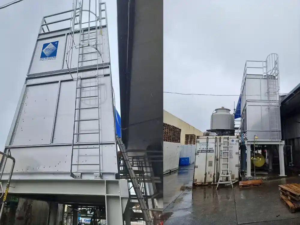 Cooling towers for ice-making purposes in New Zealand