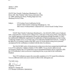 CTI Certificate For HACST Closed circuit cooling tower