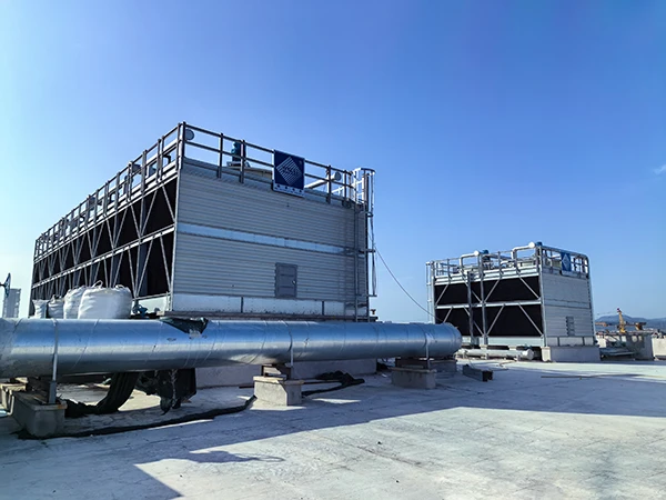 Cross flow open cooling tower