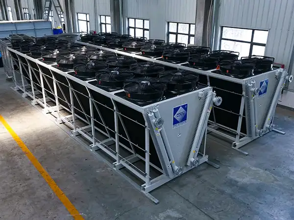 v type air cooler